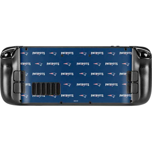 NFL New England Patriots Blitz Series Steam Deck Handheld Gaming Computer Skin